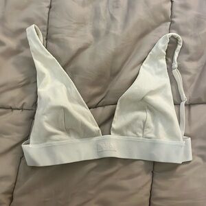 Like new skims cotton plunge cream bralette